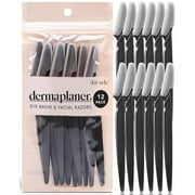 Kitsch Dermaplaning Tool - Face Razors for Women and Men, Eyebrow Trimmer and Face Shaver, Facial Hair Removal, Facial Razors for Women and Men, Dermaplane Razor - 12pc, Terracotta