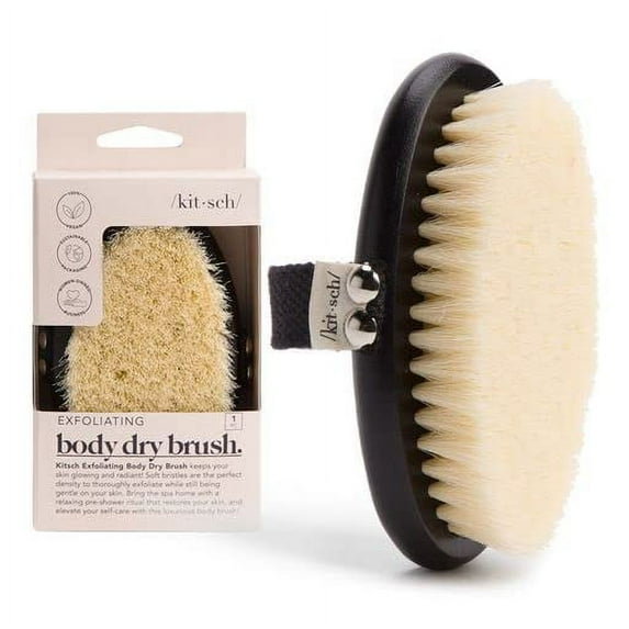 Kitsch Exfoliating Soft Bristle Dry Brush - 1 Piece