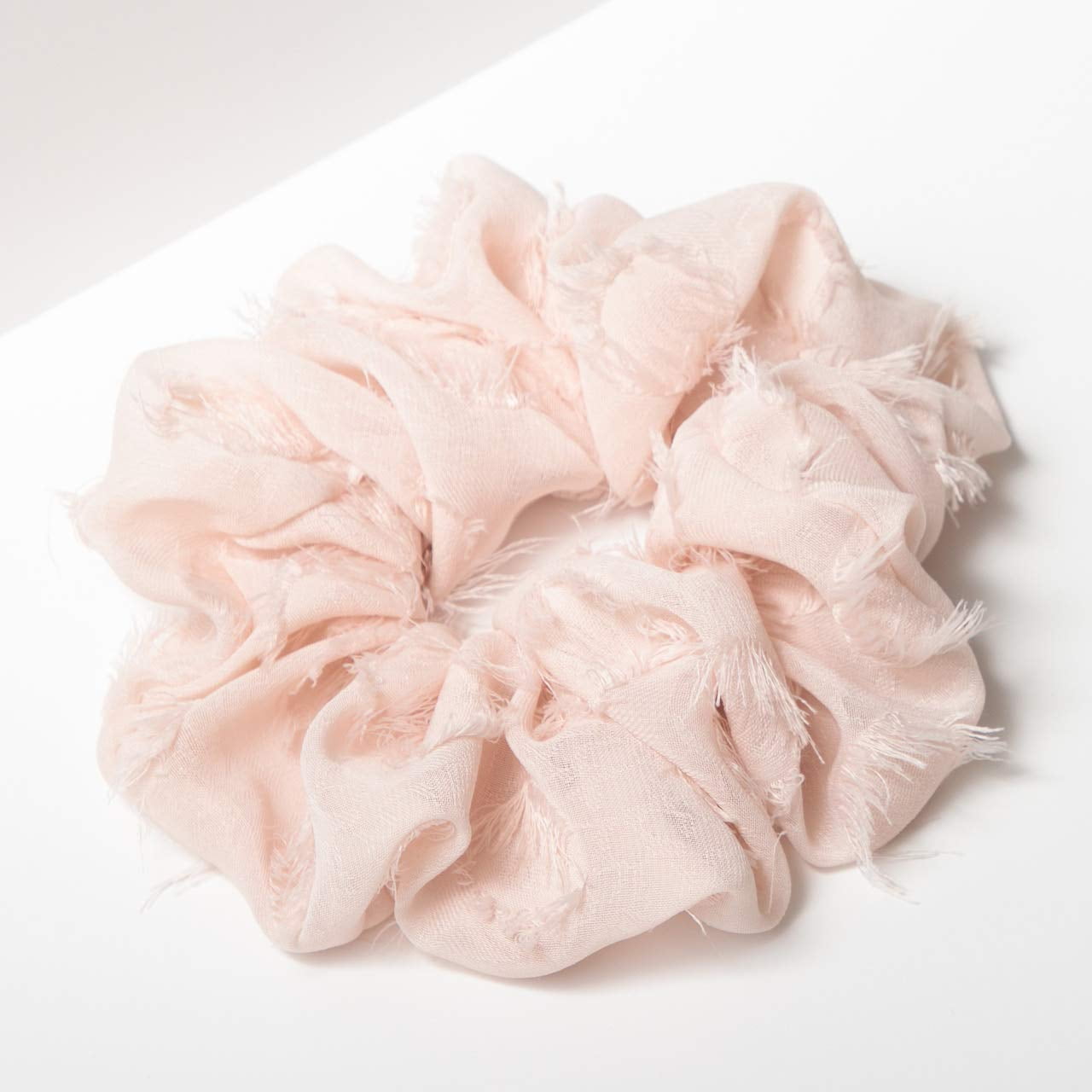 Kitsch Hair Brunch Scrunchie for Women Ponytail Holder (Blush Fray