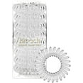 thumbnail image 1 of Kitsch Hair Ties for Women - Spiral Elastic Hair Tie, Waterproof, 8pc (Transparent), 1 of 11
