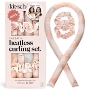 Kitsch Satin Heatless Curling Rod Headband, 1 Piece Set, Heatless, Sunset Tie Dye
