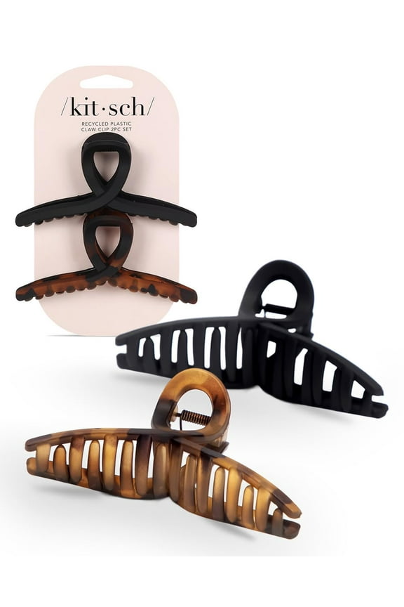 Large Hair Clips for Adult, Black, 2 Ct