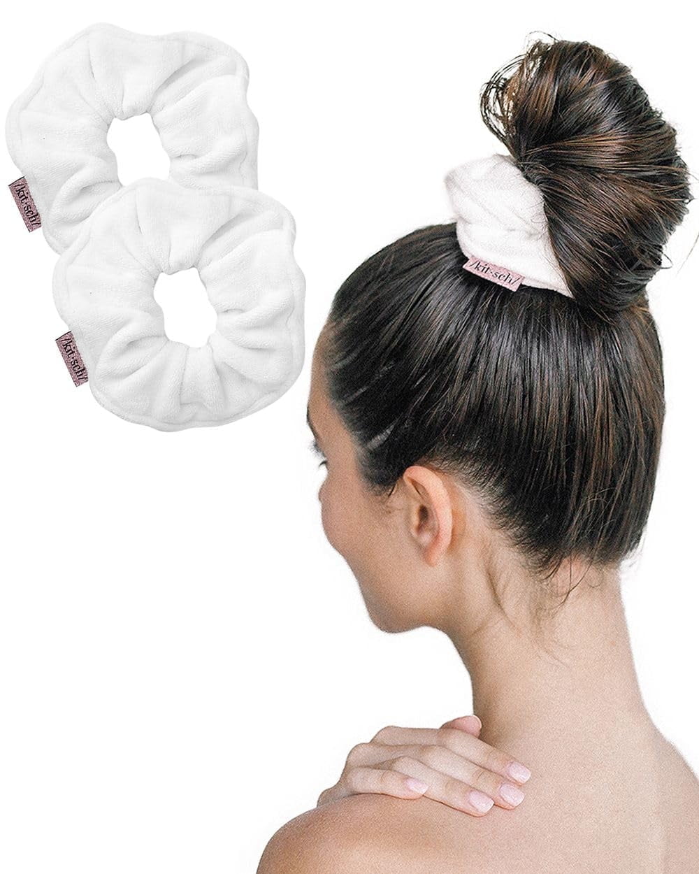 Kitsch Large Microfiber Hair Scrunchies Ultra Soft Towel Scrunchie