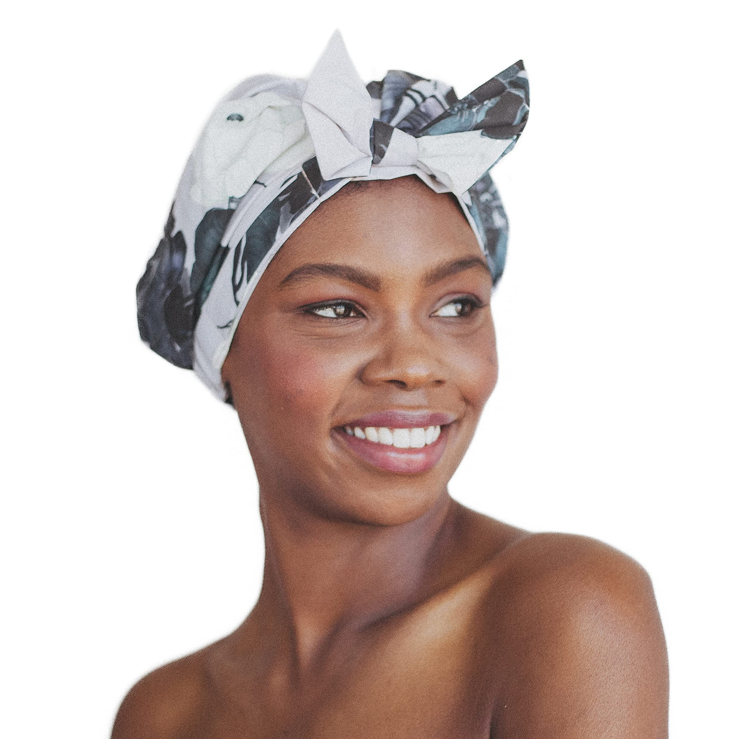 Kitsch Cleanse Ritual Shower Cap, Elevated, Leopard