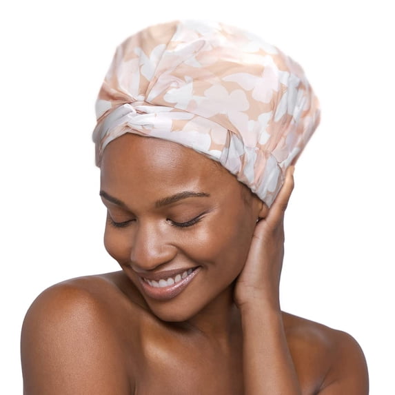 Kitsch Luxury Shower Cap for Women - Waterproof Shower Caps (Multi Butterfly)