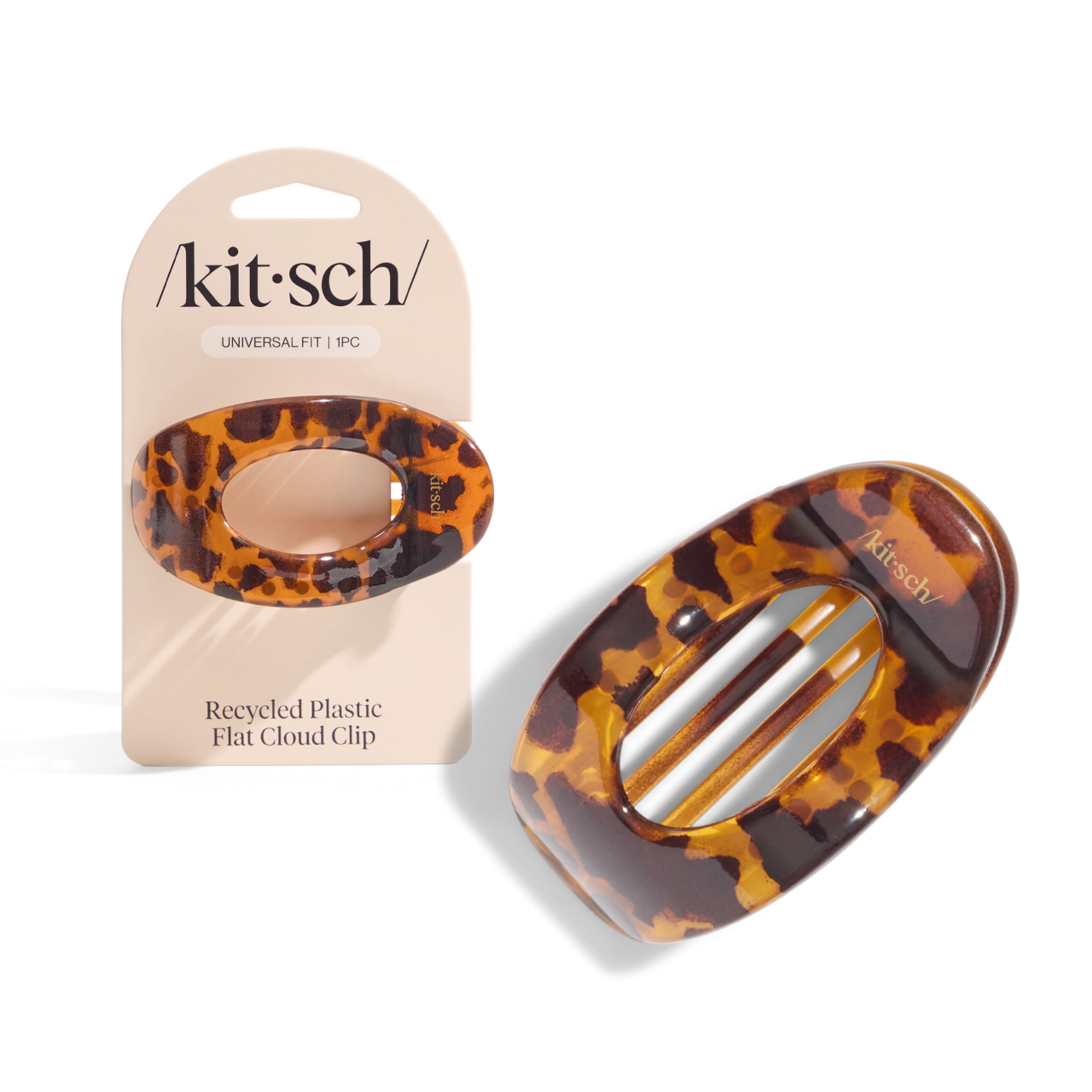 Kitsch Medium Cloud Flat Claw Clip - Tort