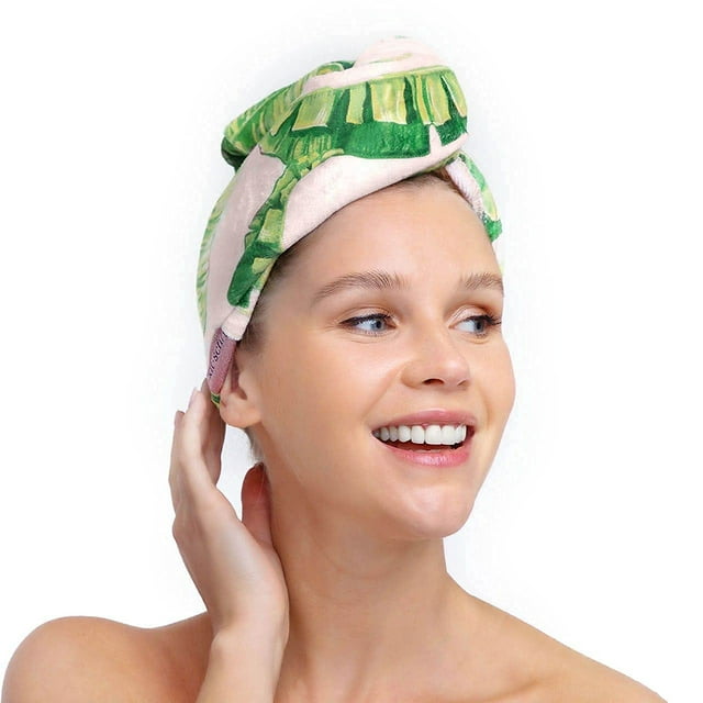 Kitsch Microfiber Hair Towel Wrap for Women, Hair Turban for Drying Wet