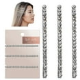 thumbnail image 1 of Kitsch Mini Rhinestone Bobby Pins - Silver Hair Pins for Women Hair, 3pcs Hematite (Rhinestone), 1 of 11