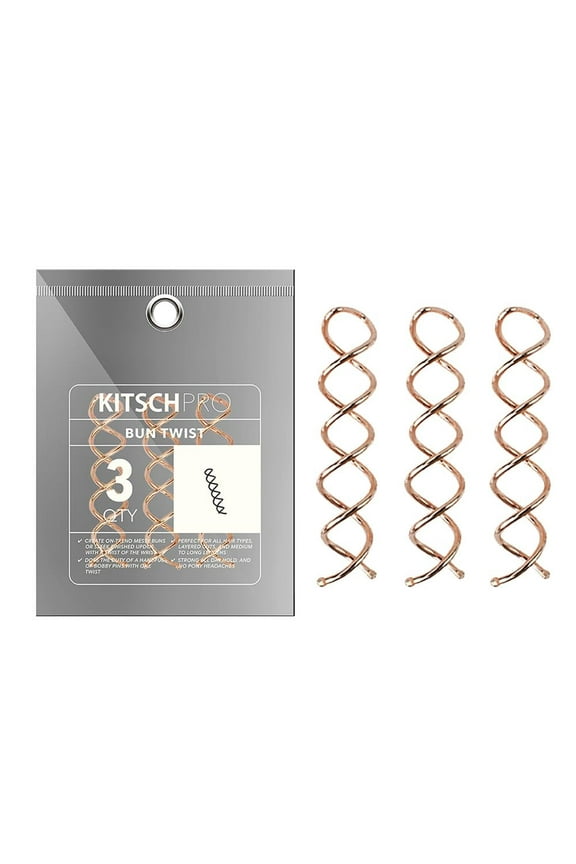 Pro Spiral Hair Screw, 3 Pcs, Gold