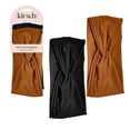 thumbnail image 1 of Kitsch Recycled Fabric Fashion Headband, Black and Camel, 2 Pack, 1 of 7