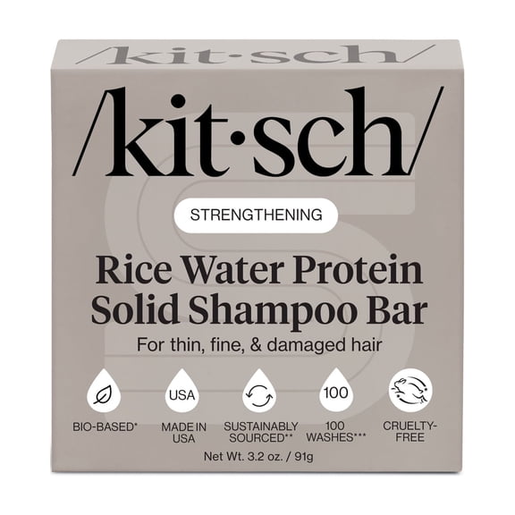 Kitsch Strengthening Rice Water Protein Shampoo Bar 3.2oz
