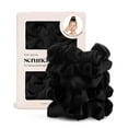 thumbnail image 1 of Kitsch Satin Hair Scrunchies, Black, 5 Pack, 1 of 13