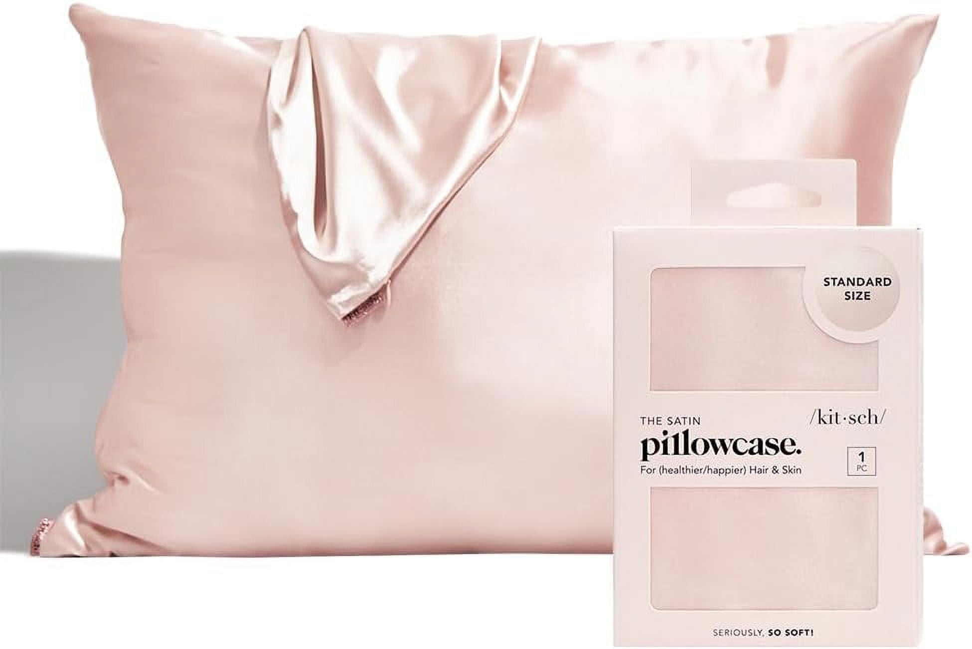 Blush Satin Standard/Queen Pillowcase for Kids