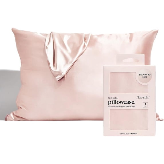 Kitsch Satin Pillowcase, 600 Thread Count, Modern, Standard