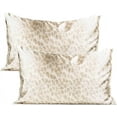thumbnail image 1 of Kitsch Satin Pillowcase for Hair & Skin - Pillow Cases Standard for Adult (Leopard, 2 Pack), 1 of 9