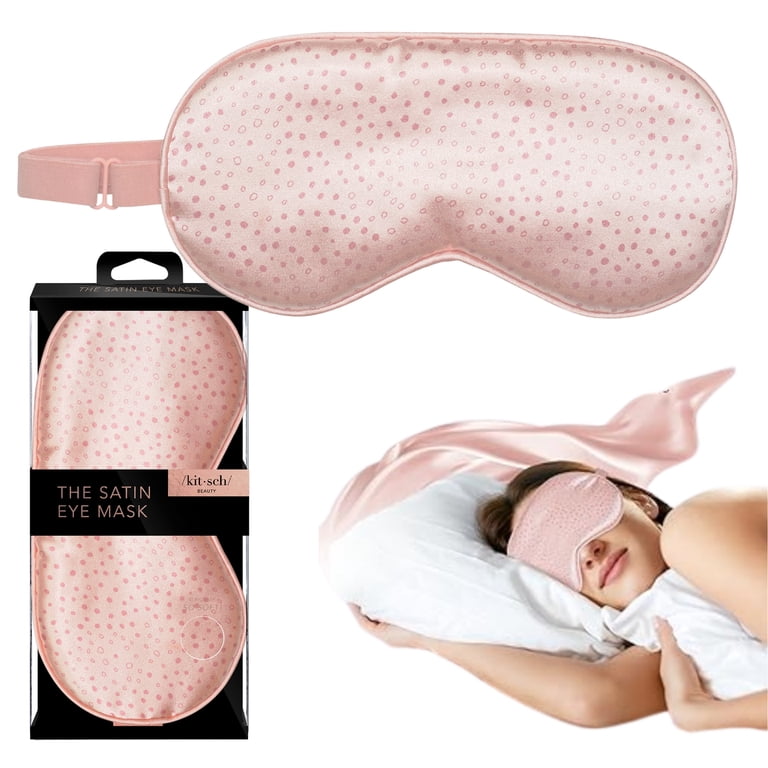 Kitsch Satin Sleep Eye Mask, Adjustable with Micro Dot, 1  display picture 3