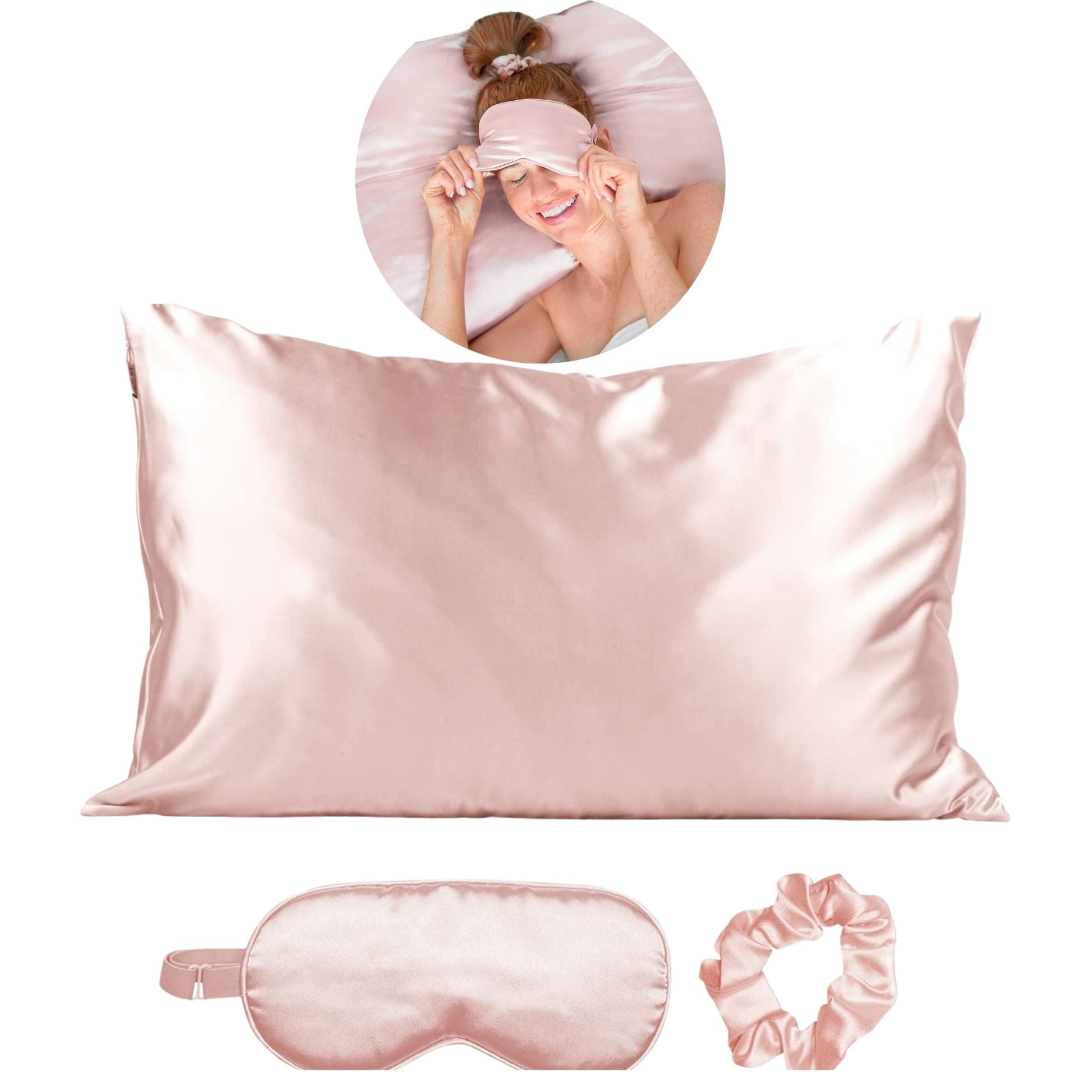 Kitsch Satin Sleep Set - 108 Thread Count, 3 Count, Pillowcases, Standard
