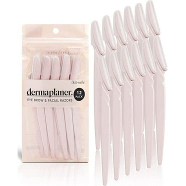 Kitsch Shaping Dermaplaning Tool for Eyebrow & Face, Pink (1 Pack)
