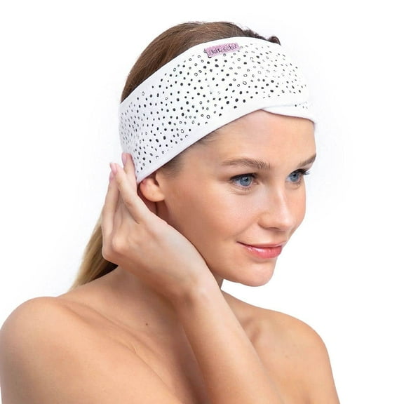 Kitsch Spa Headband, Adult Microfiber Microfiber Headbands in Micro Dot, 1pc, Multi