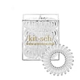 thumbnail image 1 of Kitsch Spiral Hair Ties, Coiled Hair Ties, Phone Cord Ponytail Holder - 4pcs, Transparent, 1 of 16