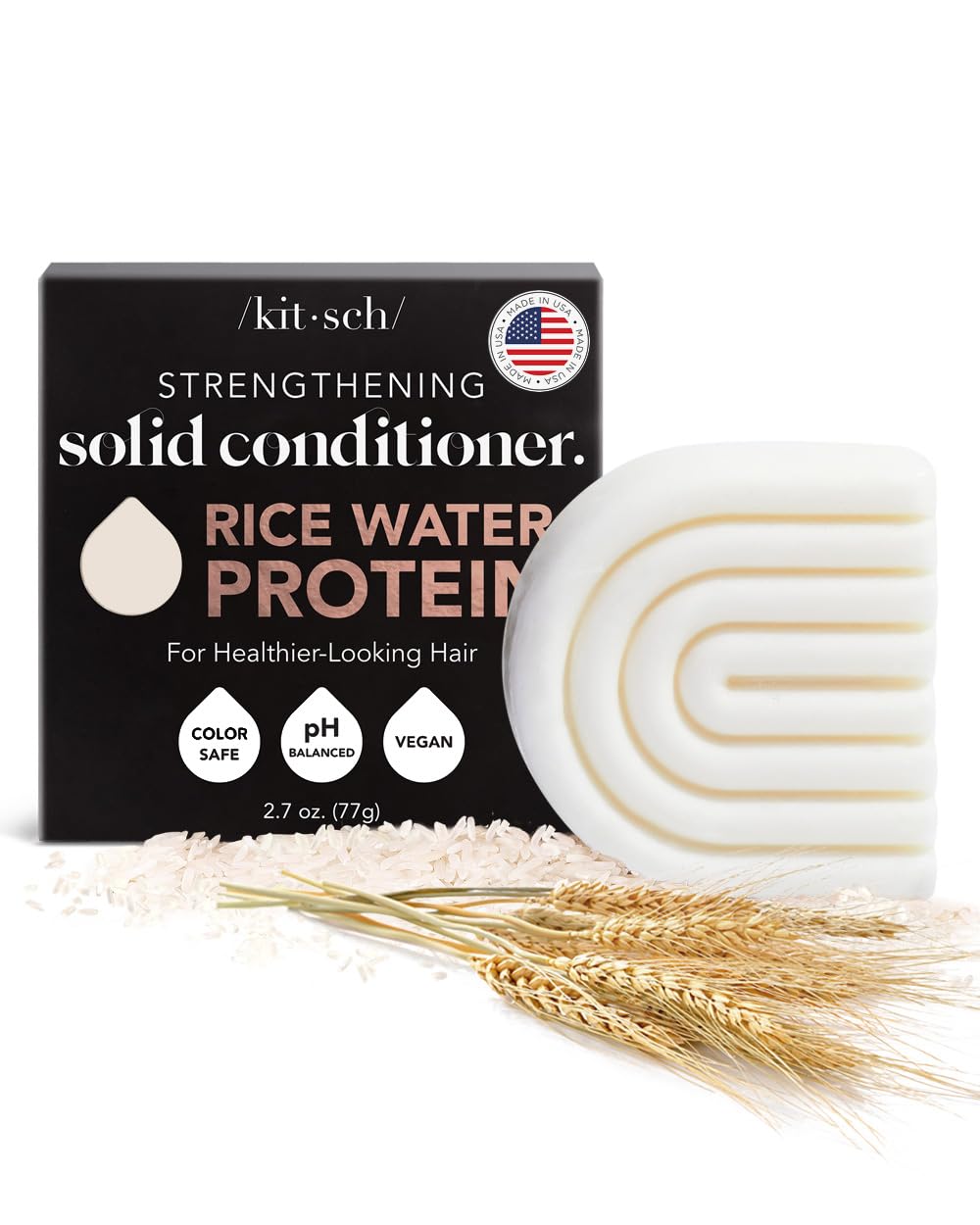 Kitsch Strengthening Conditioner Bar with Rice Water Protein for Dry