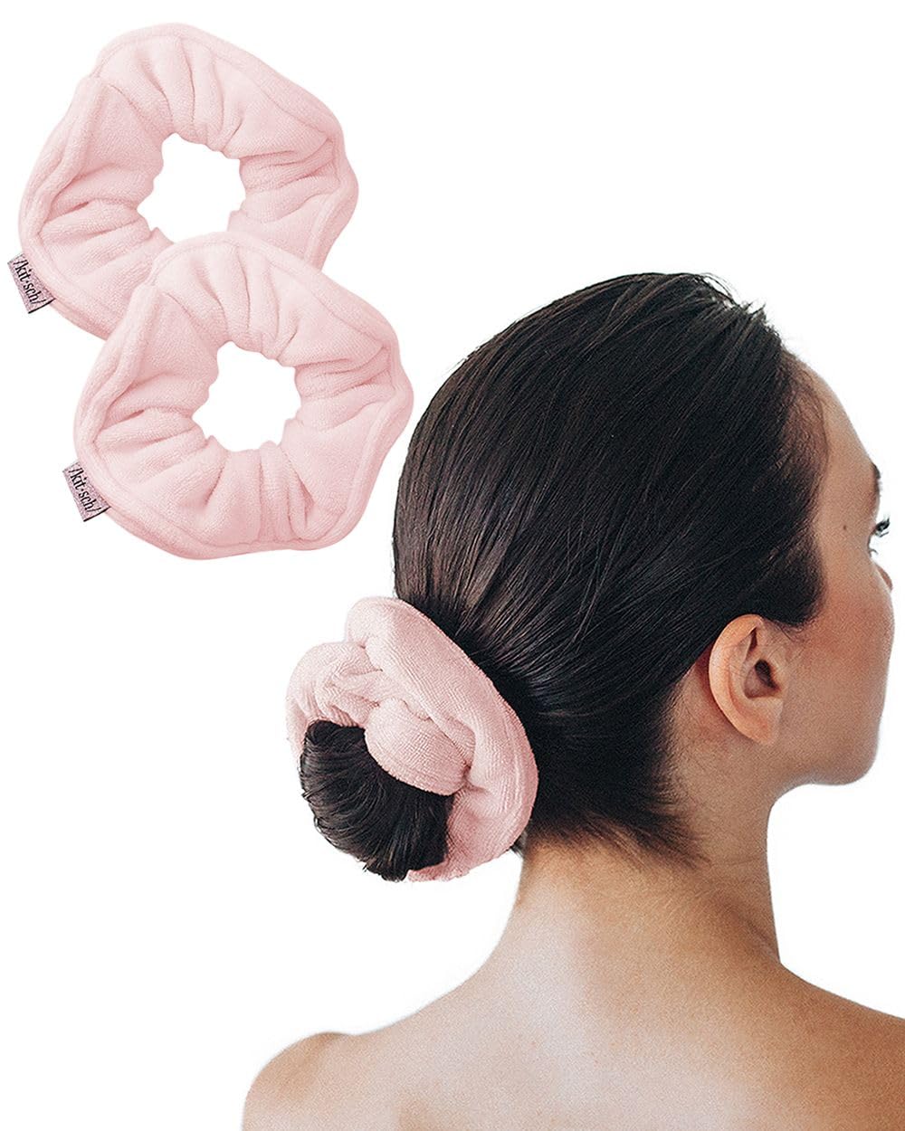 Kitsch Ultra Soft Microfiber Hair Drying Scrunchies for Frizz Free