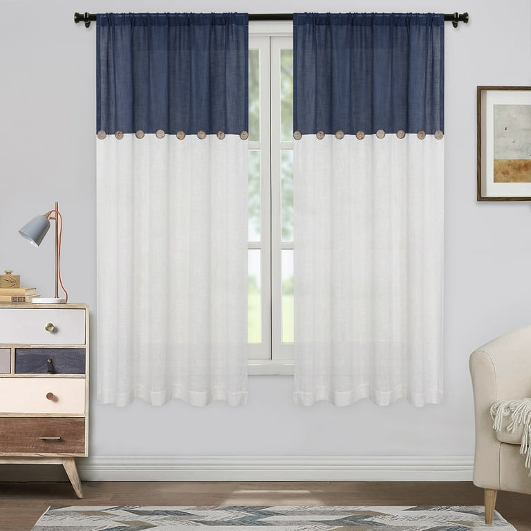 Rustic farmhouse curtains top