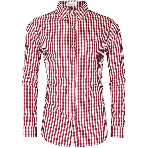 Kitsin Men's German Bavarian Oktoberfest Stylish Long Sleeve Slim Fit Classical Shirt