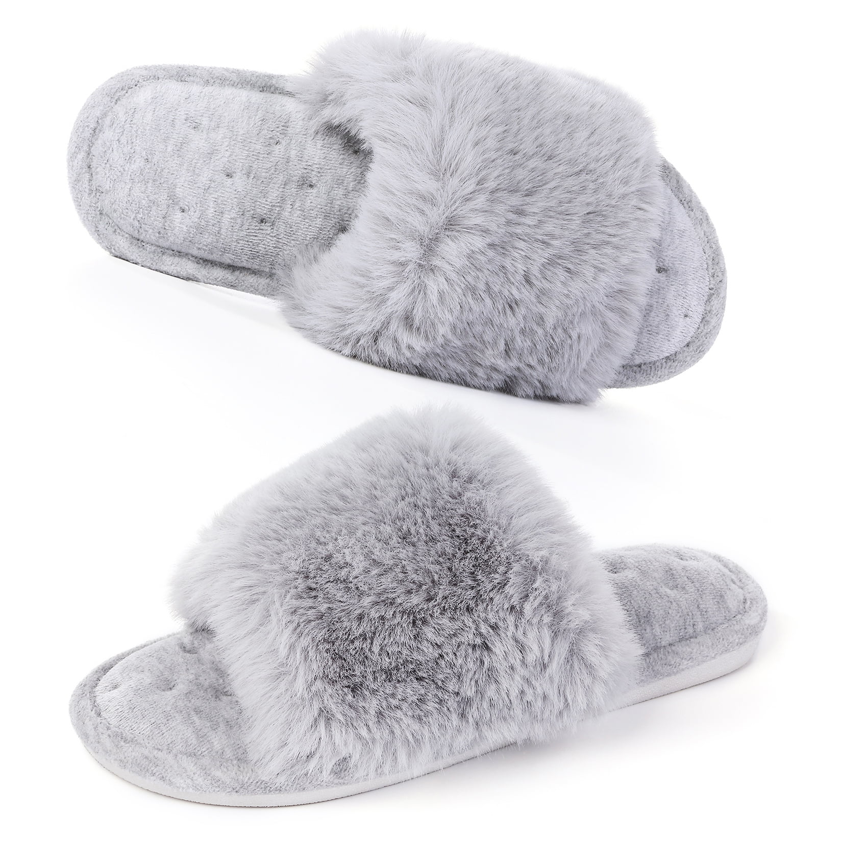 Kitsin Womens Memory Foam Slippers House Slippers, Anti-Skid Slip