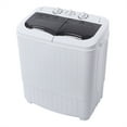 thumbnail image 1 of Kitsin Xpb35-zk35 Washing Machine 110v 360w 14.3lbs Capacity Twin Tub Semi-automatic Laundry Washer (us Plug ), 1 of 10