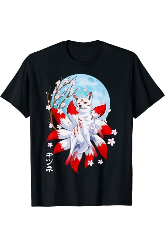 Kitsune Fox Japanese Design Great Gift Idea Premium T-Shirt For Men