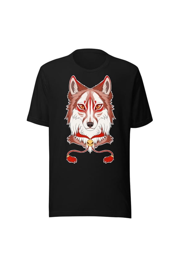 Kitsune Fox Japanese Spirit Mythical Animal Fantasy Art Graphic Unisex T-Shirt up to 5XL
