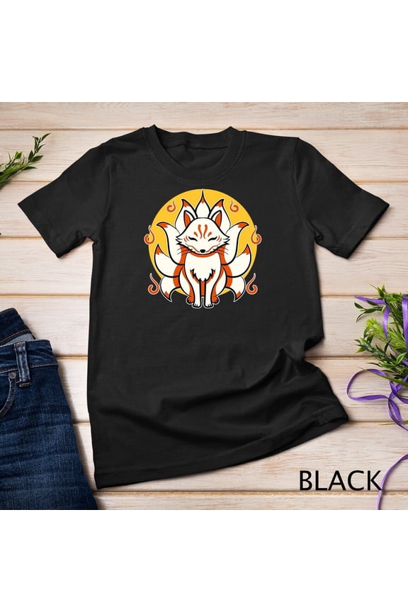 Kitsune Japanese Kami Inari Fox protector Tempel Shrines Unisex T-shirt