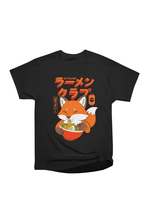 Kitsune Ramen Club T-Shirt Tee Gift For Him Merch For Her Apparel For Friend