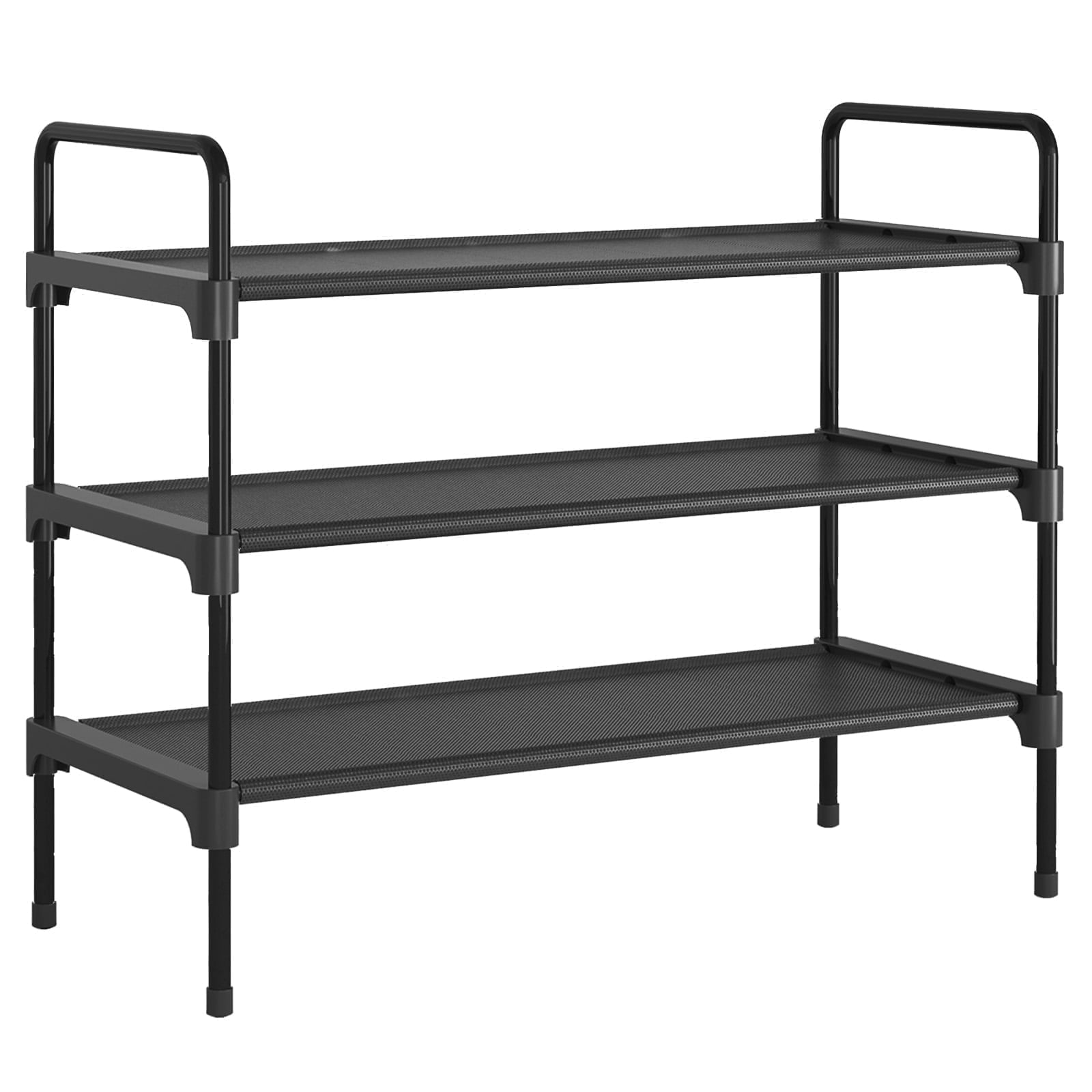 Kitsure 3-Tier Shoe Rack for Closet, Sturdy Shoe Organizer, 27.6