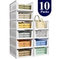 thumbnail image 1 of Kitsure Closet Organizers and Storage - Stackable Storage Drawers, Multi-Purpose Closet Organizer Set for Closet Storage, 10-Pack, 16.6" x 13.1" x 6.7" Each, 1 of 8