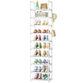 thumbnail image 1 of Kitsure Tall Shoe Rack - 10-Tier Shoe Organizer with Removable Shelves, Space-Saving Shoe Rack for Closet, Entrance, Bedroom, 16.9" x 11.5" x 68.0", White, 1 of 4