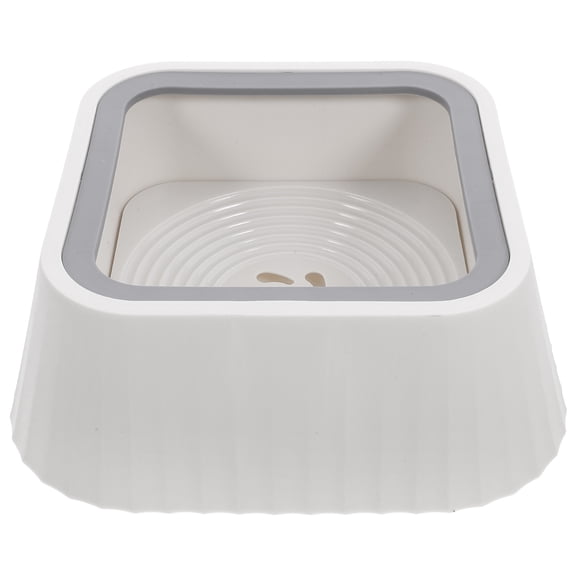 Kitten Bowl Pet Water Feeder ABS White Simple Design 1Pcs
