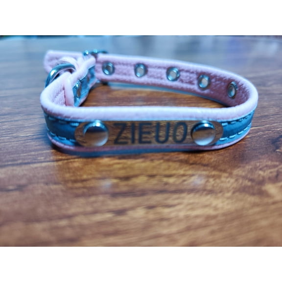 Kitten Collar with Bell, Breakaway Cat Collars with Safe Quick Release Buckle, Adjustable Soft Pet Collar for Small Medium Kitty Cats