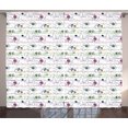 thumbnail image 1 of Ambesonne Kitten Curtains 2 Panel Set, Cats with Yarn Balls, 108" x 63", Multicolor, 1 of 3