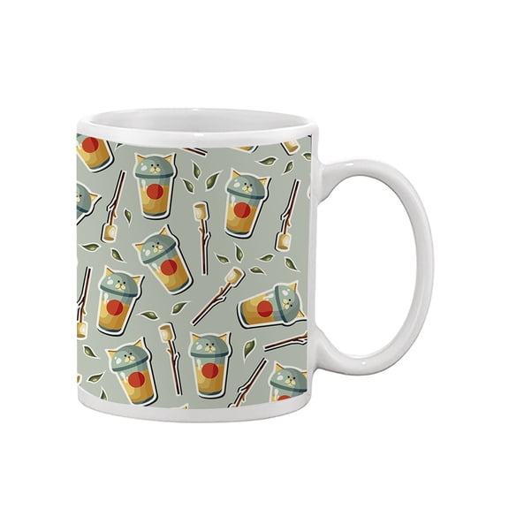 Kitten Drinks And Marshmallows Mug - Image by Shutterstock,