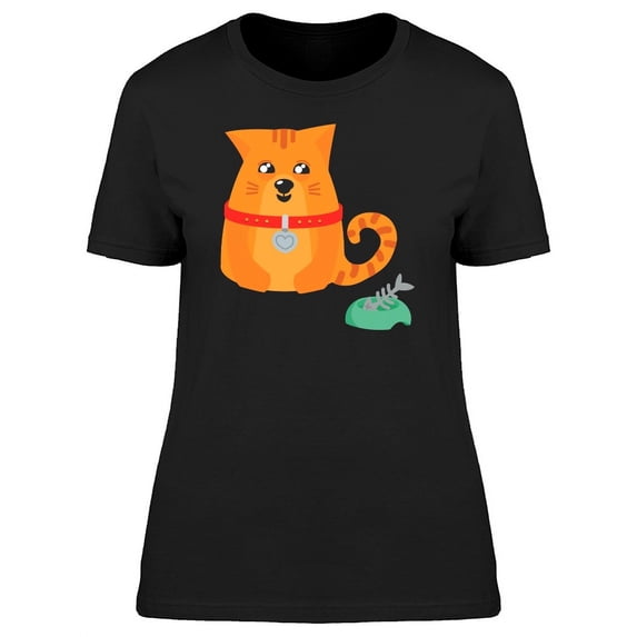 Kitten Finished Its Food T-Shirt Women -Image by Shutterstock, Female Small