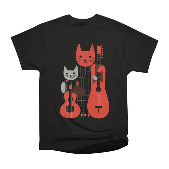 Kitten Folk Music T-Shirt Tee Gift For Him Merch For Her Apparel For Friend