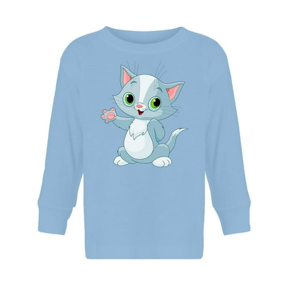 Kitten Greeting Long Sleeve Toddler -Image by Shutterstock,  5 Toddler