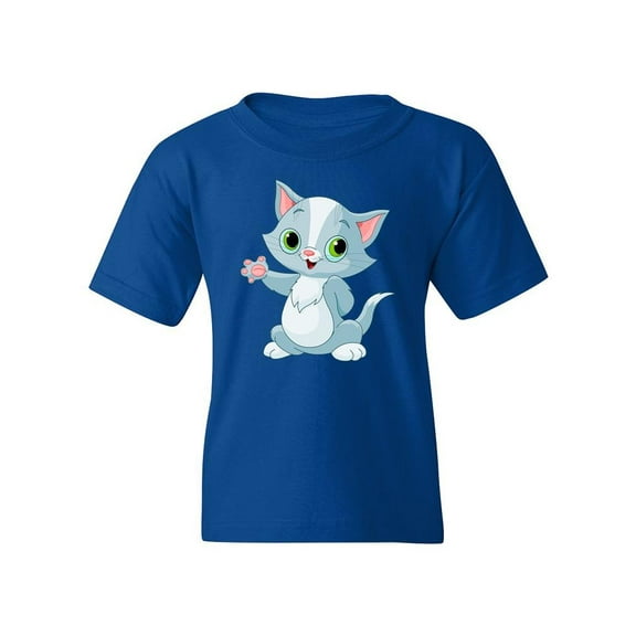Kitten Greeting T-Shirt Juniors -Image by Shutterstock,  Medium