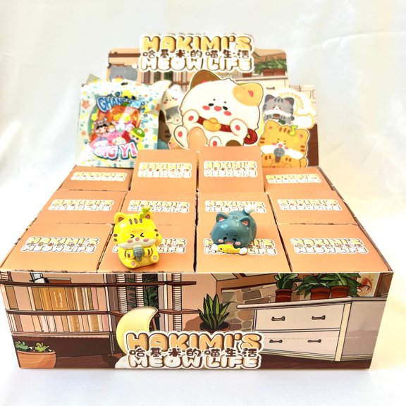 BCmini Kitten Hakim's Meow Life Cat Figurine Blind Box