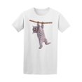 thumbnail image 1 of Kitten Hanging On A Rope T-Shirt Men -Image by Shutterstock, Male Large, 1 of 2