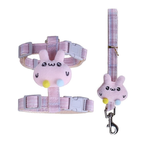 Kitten Harness No Pull Harness Harness and Leash for Walking Escape Proof Adjustable Leash