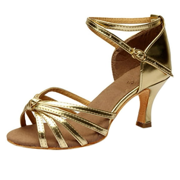 Kitten Heels for Women – Comfortable Low Pumps for Office and Casual Wear Women's High Heels Latin Dance Sandals With Knot Decoration Sole Comfortable Mid Heel Dress Shoes For Casual Indoor Occasions