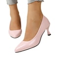 thumbnail image 1 of Kitten Heels for Women Pointed Closed Toe Dress Shoes Wedding Party Comfortable Cushioned High Stiletto Pumps Pink Size 6, 1 of 6